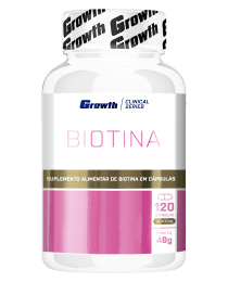 Suplemento Biotina 120 cápsulas - Growth Supplements
