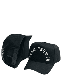 Suplemento BONÉ PRETO TEAM GROWTH - GROWTH SUPPLEMENTS