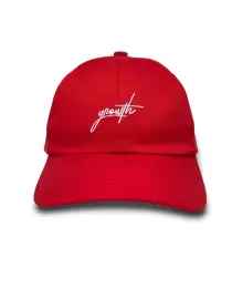 BONE DAD HAT GROWTH MANUSCRITO VERMELHO - GROWTH SUPPLEMENTS