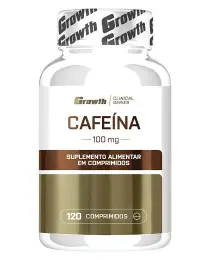 CAFEÍNA 100MG 120COMP - GROWTH SUPPLEMENTS