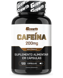 Suplemento Cafeína (200MG) 120 caps - Growth Supplements (termogênico)