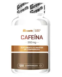 CAFEÍNA 200MG 120COMP - GROWTH SUPPLEMENTS