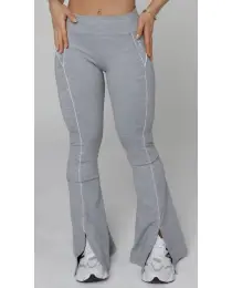 CALÇA FLARE GROWTH FILE CINZA MESCLA - GROWTH SUPPLEMENTS