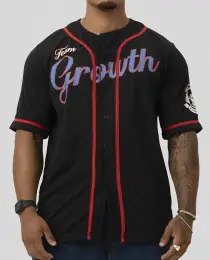 CAMISA PREMIUM BASEBALL GROWTH BLACK - EDIÇÃO LIMITADA