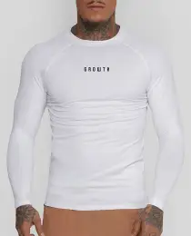 CAMISETA BRANCA MANGA LONGA TÉRMICA SEGUNDA PELE GROWTH UNDER - GROWTH SUPPLEMENTS