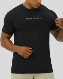 CAMISETA GROWTH SPORT PERFORMANCE PRETA - GROWTH SUPPLEMENTS
