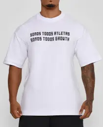 CAMISETA OVERSIZED TODOS GROWTH BRANCO - GROWTH SUPPLEMENTS