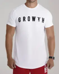 CAMISETA PREMIUM LONG GROWTH MAN BRANCA - GROWTH SUPPLEMENTS