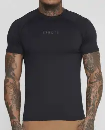 CAMISETA PRETA MANGA CURTA TÉRMICA SEGUNDA PELE GROWTH UNDER - GROWTH SUPPLEMENTS