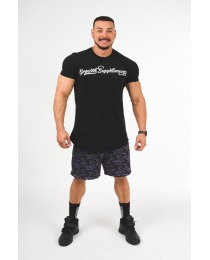 CAMISETA PRETA PREMIUM LONG STYLE GROWTH - GROWTH SUPPLEMENTS