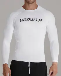 CAMISETA BRANCA MANGA LONGA TÉRMICA SEGUNDA PELE GROWTH - GROWTH SUPPLEMENTS