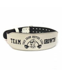 CINTURÃO BRANCO TEAM GROWTH THE IRON NEVER LIES - GROWTH SUPPLEMENTS