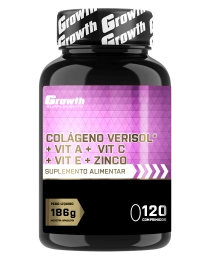 COLÁGENO VERISOL&reg; + Vit A+ Vit C + Vit E + Zinco 120 comp - GROWTH