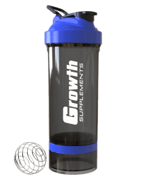 Suplemento Coqueteleira Growth Premium Preto e Azul 700ml - Growth Supplements