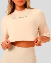 CROPPED GROWTH SPORT OVERSIZED BEGE - GROWTH SUPPLEMENTS