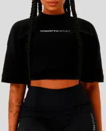 CROPPED GROWTH SPORT OVERSIZED PRETO - GROWTH SUPPLEMENTS