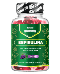 Suplemento ESPIRULINA GUMMY 30UN - GROWTH SUPPLEMENTS