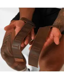 FITA STRAP COURO GROWTH MARROM (PAR) - GROWTH SUPPLEMENTS