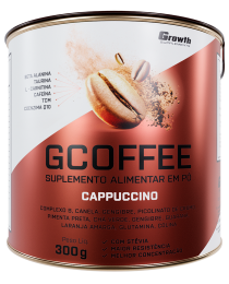 Suplemento GCOFFEE 300GR SABOR CAFÉ CAPPUCCINO - GROWTH SUPPLEMENTS