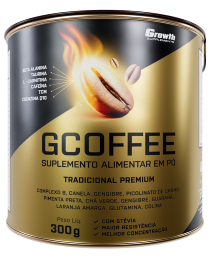 Suplemento GCOFFEE 300GR SABOR CAFÉ TRADICIONAL - GROWTH SUPPLEMENTS