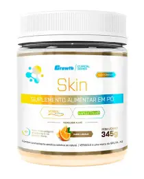 Growth Skin 345g (Colágeno tipo 1 + Colágeno VERISOL&reg; + Ácido Hialurônico + Vitamina C) - Growth Supplements