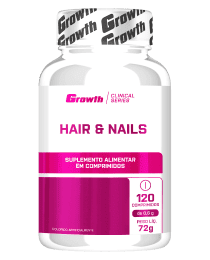 Suplemento HAIR E NAILS 120COMP - GROWTH SUPPLEMENTS