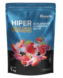 Hiper Mass (1kg) Sabor Morango - Growth Supplements