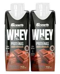 Kit 2x Bebida Láctea Chocolate - Growth Supplements