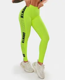 LEGGING AMARELO NEON AD RECORTE LOGO GROWTH