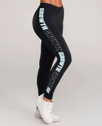 LEGGING PRETA AD RECORTE LOGO GROWTH