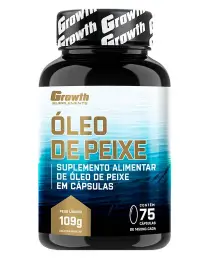 Óleo de Peixe - Ômega 3 (75 Softgel) - Growth Supplements