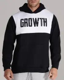 MOLETOM PREMIUM RECORTE PRETO - GROWTH SUPPLEMENTS