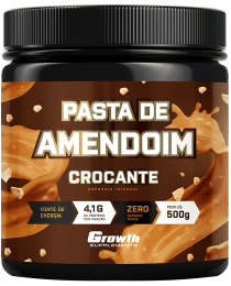 Suplemento Pasta de Amendoim Crocante 500g - Growth Supplements