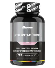 Polivitamínico Mastigável 120Comp - Growth Supplements