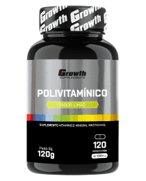 Suplemento Polivitamínico Mastigável 120Comp - Growth Supplements