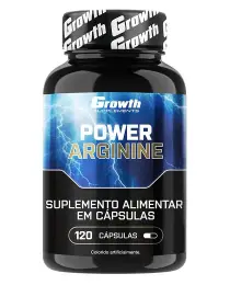 Produto: Power Arginine (120 Caps) - Growth Supplements Power Arginine (120 Caps) - Growth Supplements