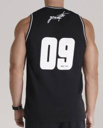 Suplemento REGATA BASQUETE PRETA LOGO BRANCO GROWTH DESDE 2009