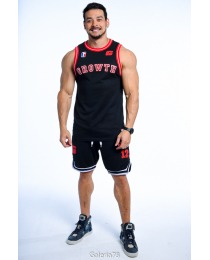 Suplemento REGATA BASQUETE PRETA LOGO VERMELHO GROWTH DESDE 2009