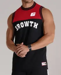 REGATA BASQUETE VERMELHA COM PRETA GROWTH DESDE 2009