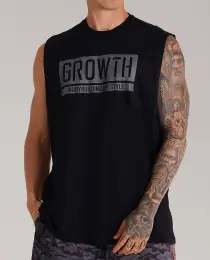 REGATA PRETA MACHÃO GROWTH TRAINING DEPT. PRETO - GROWTH SUPPLEMENTS