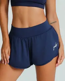 Shorts Duplo Growth Manuscrito Azul Marinho