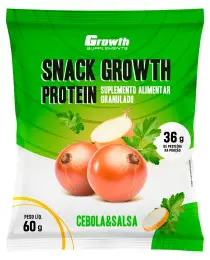 SNACK GROWTH PROTEIN 60GR SABOR CEBOLA E SALSA - GROWTH SUPPLEMENTS