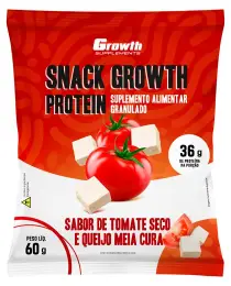 SNACK GROWTH PROTEIN 60GR SABOR TOMATE SECO E QUEIJO MEIA CURA - GROWTH SUPPLEMENTS
