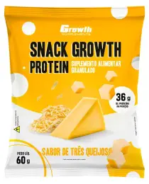 SNACK GROWTH PROTEIN 60GR SABOR TRÊS QUEIJOS - GROWTH SUPPLEMENTS