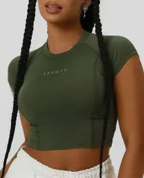 TSHIRT GROWTH RAGLAN VERDE ELITE - GROWTH SUPPLEMENTS