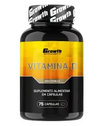 Vitamina D (75 cápsulas) - Growth Supplements