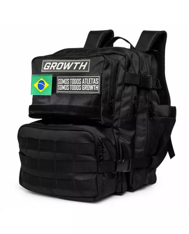 MOCHILA PRETA MILITAR GROWTH - GROWTH SUPPLEMENTS