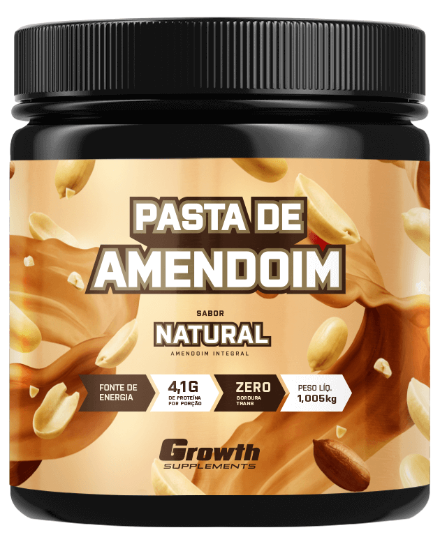 Pasta de Amendoim Integral Torrado 1kg - Growth Supplements