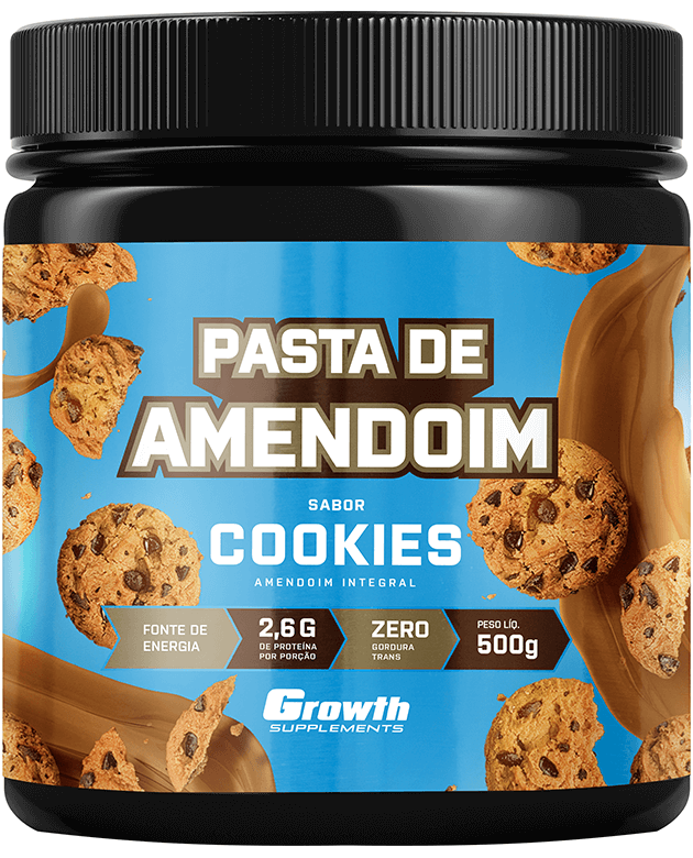 Pasta de Amendoim Sabor Cookies 500g - Growth Supplements
