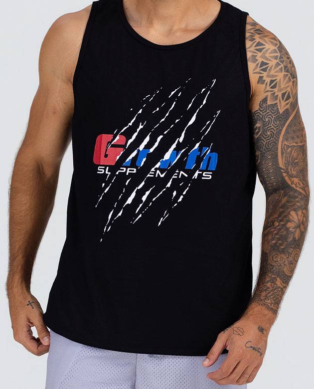 Regata Casual Growth Garras Preto